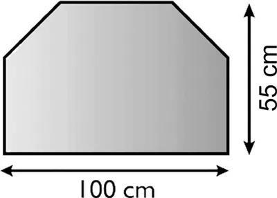 Produktbild von Metallbodenplatte Funkenschutzplatte 3 verschiedene Designs 100cm x 55cm