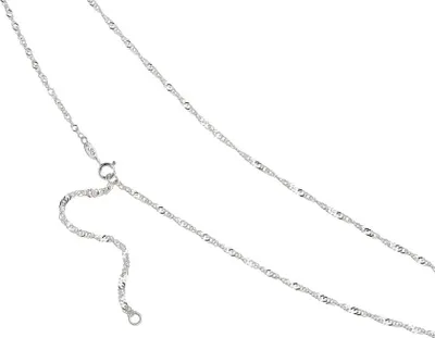 Produktbild von SILBERKETTEN STORE Bauchkette Singapur 2,3mm - 925 Silber, Länge wählbar von 65-110cm - 80cm