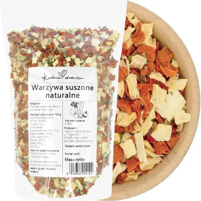 Produktbild von Gemüse getrocknet natur 1 kg - Gemüse-Mix - für Suppen, Soßen und Eintöpfe