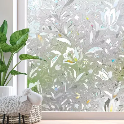 Productafbeelding van 3D Raamfolie voor Privacy en Decoratie zonder Lijm