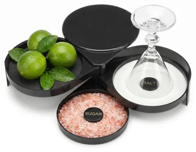 3-stufiger Margarita-Salz-Rimmer mit Schwamm für Cocktails