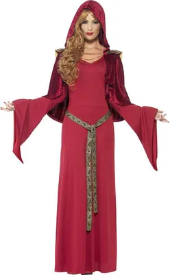 Produktbild von Kostüm Lady Priesterin Rot inkl. Gürtel Gr.S