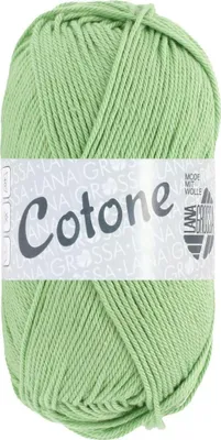 Produktbild von Lana Grossa COTONE 50 g vielseitiges Baumwoll-Basicgarn 125 m Farbe 127 - Frühlingsgrün