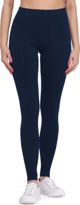 Image de Bellivalini Leggings longs pour femmes en viscose BLV50-147 (bleu foncé, XXL)
