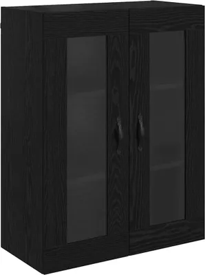 Produktbild von Wandschrank Schwarz Eichen-Optik 69,5 x 34 x 90 cm