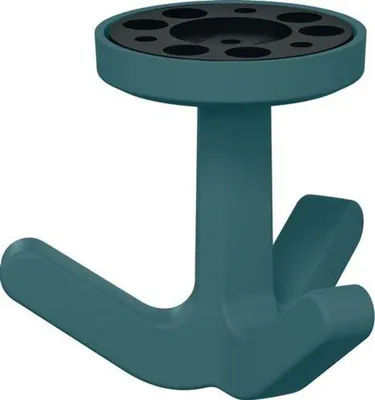 Produktbild von Dreifachhaken Serie 477 matt, elastisch 55 aquablau Hhe 69 mm 51 mm