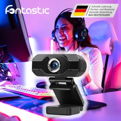 Obrázok produktu pre Webová kamera Fontastic 1080P Full HD s integrovaným mikrofónom 2K,
USB-A Plug & Play
