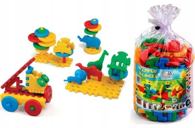 Produktbild von Marioinex Waffelbausteine Set Kinder Geschenk 50 Teile