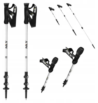 Produktbild von Nils TK8602 Trekkingstöcke verstellbar Aluminium Weiß