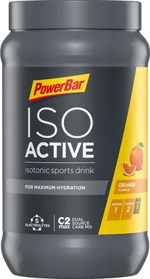 Produktbild von POWERBAR Isoactive Orange 600g - Isotonisches Sportgetränk 5 Elektrolyte Pulver