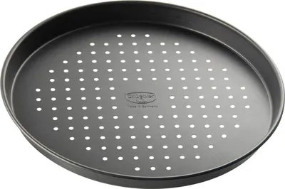 Image de Oetker Ø 28 cm avec effet anti-adhésif, plaque à pizza pour pizzas surgelées et faites maison, ronde et anti-adhésive
