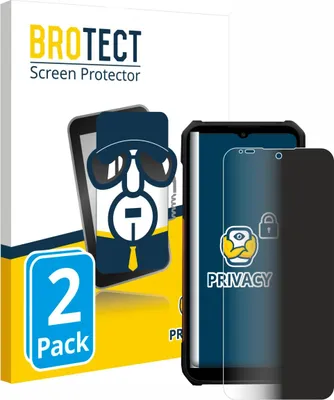 Produktbild von 2x BROTECT Sichtschutzfolie für myPhone Hammer Construction 2 Thermal 5G Anti-Spy Privacy Sichtschutz Blickschutz Folie Blaulicht-Schutz