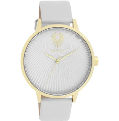 Immagine prodotto di Oozoo orologio da polso in pelle grigio chiaro orologi da donna analogici al quarzo UOC11240