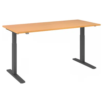 Produktbild von HAMMERBACHER Hammerbacher Schreibtisch 1.800 x 700-1.200 x 800 mm (B x H x T) Spanplatte buche