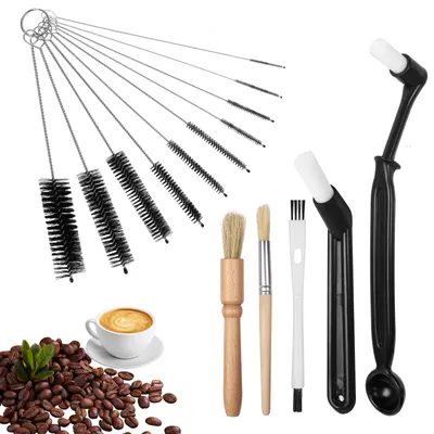 Reinigungsbürsten-Set, 15-tlg., für Kaffeemaschinen, Espresso, Kaffeemühle