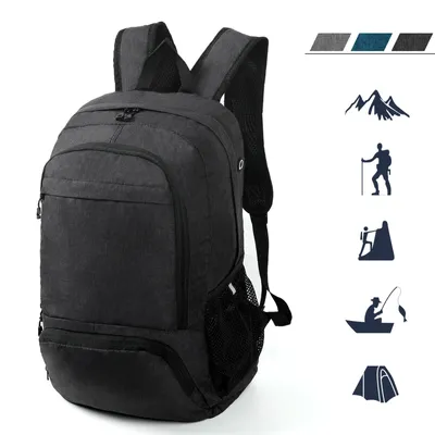 Produktbild von Wanderrucksack 23L Rucksack Leicht Faltbarer Reiserucksack Seitentaschen Für Radfahren, Klettern, Bergsteigen und Reisen Sport