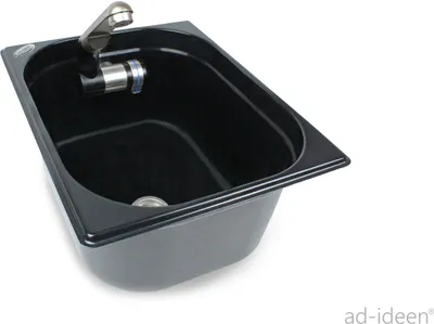 Immagine prodotto di Lavello per camper Lavello di design per campeggio Integrato + scarico 325x265x150
