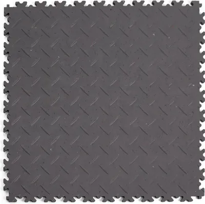 Obrázek produktu pro PVC dlažba Mosolut Machine Industrial+ diamant, ECO, šedá, 51x51 cm, MSMC058