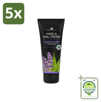 Zdjęcie produktu dla 5 sztuk kremu do rąk Herbamedicus o zapachu lawendy - 75 ml - opakowanie zbiorcze