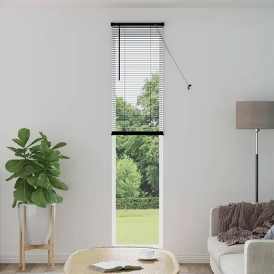 Zdjęcie produktu dla Żaluzja wenecka Czarny 213 x 60 cm 25 mm PVC