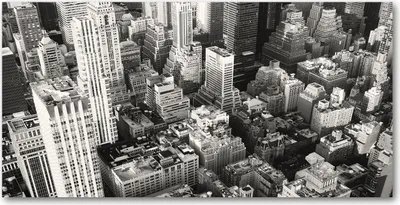Produktbild von Tulup® Leinwandbild - 140x70 cm - Wandkunst - Drucke auf Leinwand - Leinwanddruck  - Sehenswürdigkeiten & Architektur - Schwarzweiß - New York