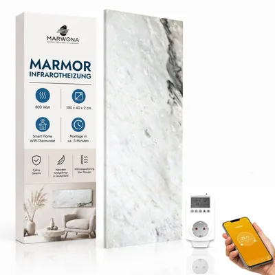 Produktbild von Marwona Light Infrarotheizung 800 W mit WiFi-Thermostat – Germany