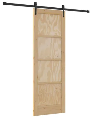 Obrázok produktu pre vidaXL Posuvné dvere ORKDAL prírodná a čierna 73,5 x 211 cm