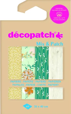 Produktbild von Décopatch 6x Mix & Patch, BlisterPack Farben und Motive sortiert DP035C