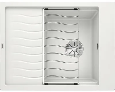 Produktbild von Blanco Elon 45 - Silgranitspüle, 650x500 mm, mit Zubehör, InFino, weiß 524828