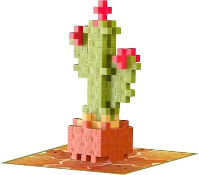 Image de Plus-Plus Plant Pack Flower Cactus Construction Set - 50pcs.