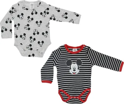 Zdjęcie produktu dla Disney Mickey Mouse 2-pack body jednoczęściowe dla niemowląt 74/80