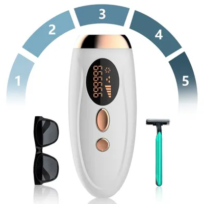 Produktbild von X Xhtang Laser Haarentferner Dauerhafte Sicherste Haarentfernung 5X IPL Laser-Haarentfernung Gerät zur Entfernung mit Hautsensor für Frauen Männer, Bikini, Beine, Achsel, Arm, Haarkörper und Gesicht(Weiss)