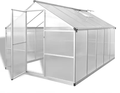 Zdjęcie produktu dla vidaXL Szklarnia z fundamentem Wzmocnione aluminium 7,55 m²