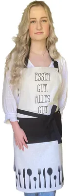 Produktbild von Kochschürze Küchenschürze Essen gut alles gut 70x85 cm