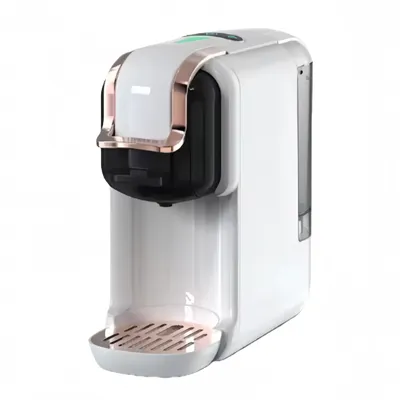 AIORBER 5-in-1 Kapsel Kaffeemaschine, Heiß & Kalt, 20 Bar Espresso, Nespresso, Dolce Gusto, Kaffeepulver, ESE-Pads, K-Cup Adapter, Weiß