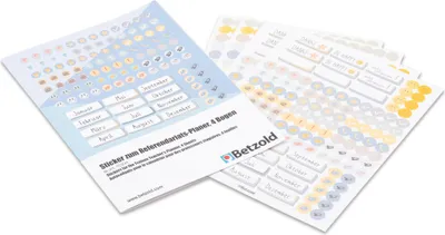 Produktbild von Betzold Sticker zum Referendariats-Planer, 4 Bogen