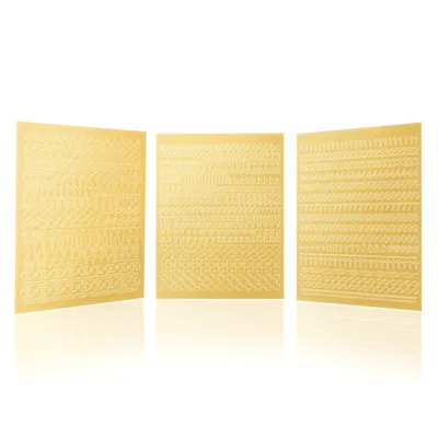Produktbild von CraftWerk Buchstaben Kerzenaufkleber, Klebebuchstaben Sticker zum Aufkleben und verzieren für Hochzeit, Taufe, Konfirmation, Kommunion - Gold Gerade