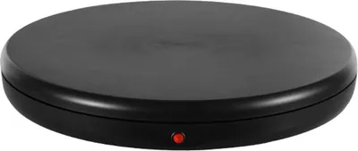 Immagine prodotto di espositore rotante motorizzato da 45 cm/17,7 pollici, piattaforma girevole elettrica a 360° per prodotti, show video dal vivo, capacità di carico di 100 kg, bassa rumorosità, con telecomando