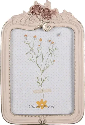 Produktbild von Clayre & Eef Bilderrahmen 13x18 cm Rosa Kunststoff