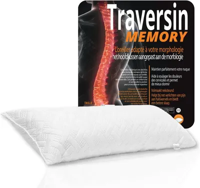 Productafbeelding van Rolkussen 90x27x15 cm, 100% memory foam, voor zijslapers