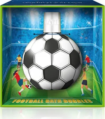 Produktbild von Badeschaum in Form eines Fußballballs, 250 ml