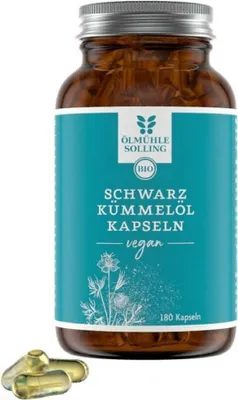 Produktbild von Schwarzkümmelöl - vegan 180 Kapseln 108g