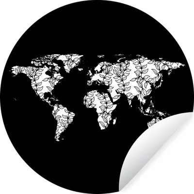 Produktbild von MuchoWow® - Tapetenkreis - Wandbild rund - Schlafzimmerdekoration - Wanddeko - runde Tapete - Kunst für zu Hause