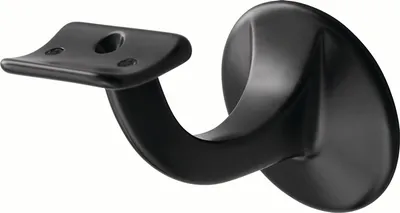 Immagine prodotto di Supporto per corrimano in alluminio 3506, nero D.piastra a muro 56mm