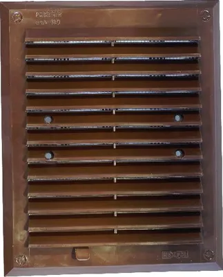 Produktbild von Lüftungsgitter Mit Lamellen 175*215Mm Braun - Kra 073 Br