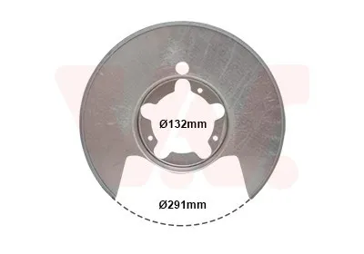 Produktbild von VAN WEZEL Spritzblech Bremsscheibe für IVECO DAILY III Pritsche/Fahrgestell Hinten Links Hinten Rechts 2813373 Ankerblech