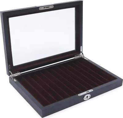 Produktbild von 12 Stifte Aufbewahrungsbox Füllfederhalter Display Case Kugelschreiber Geschenkbox Set Holz