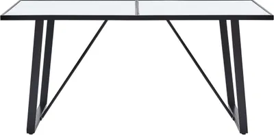 Obrázok produktu pre vidaXL Jedálenský stôl biely 160 x 80 x 75 cm Tvrdené sklo