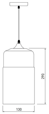Produktbild von GTV - Pendelleuchte LENDER Deckenleuchte AC220-240V,50/60Hz,1*E27, IP20,DURCHM. 18 CM, einzeln, schwarz