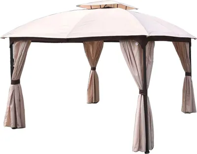 Zdjęcie produktu dla Garden Pleasure 507172 Garden Pleasure Pavillon Pires oval weiß